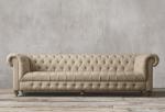 Occasional french vintage long back wing sofa event old-fashioned sofa furniture