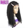 Buy cheap Indian Human Hair , Custom Kinky Curly Lace Closure Wig With Baby Hair 250% Density from wholesalers
