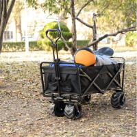 Buy cheap 4 Wheels Folding Collapsible Wagon Utility Folding Outdoor Trolley Camping product
