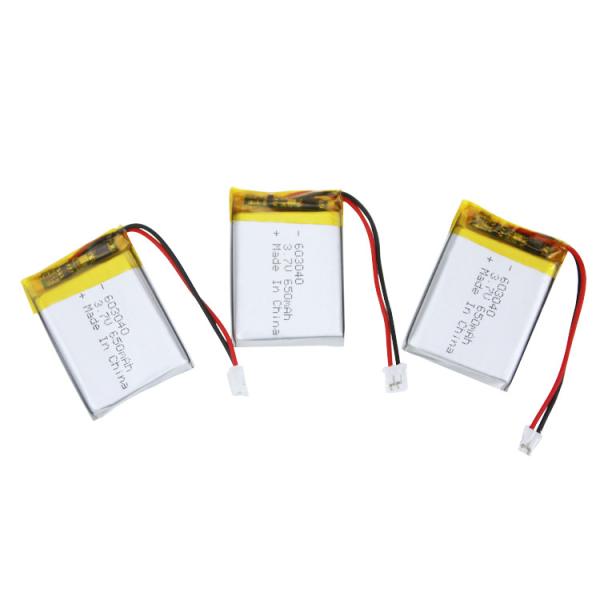 Buy cheap IEC62133 UN38.3 Lithium Polymer Battery Pack 603040 3.7 Volt 650mAh from wholesalers