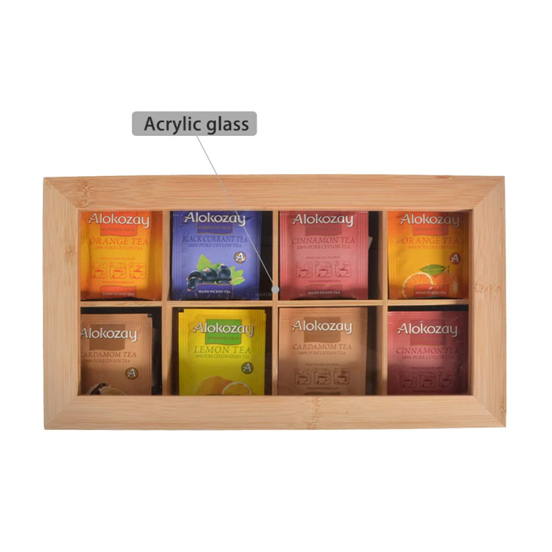 Product Storage Box 8 Compartments 1 Drawer for Brushes Teabag Eyeshadow Lotions Lipstick Nail Polish Rectangle Design