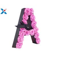 Buy cheap Luxury Rose Gift Acrylic Flower Box A Letter Flower Box With Lid Non - Toxic product