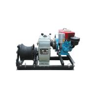 Buy cheap Diesel Engine Powered Belt Cable Winch Puller For Power Construction 5 Ton product