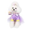 Buy cheap Sweet Candy Colored Dog Party Dress Pet Clothing CVC Jersey 180G With Sparkly Tulle Skirt from wholesalers