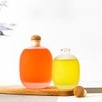 Beverage Flat 250ml 500ml Capacity Glass Juice Bottles