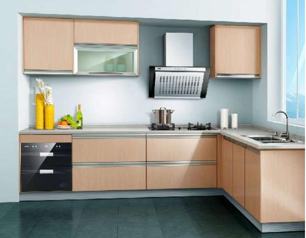 Buy cheap Wood grain MFC kitchen cabinet from wholesalers
