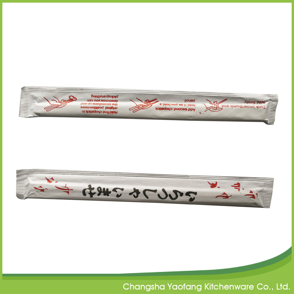 24cm Carbonized Disposable Chop Sticks Twin Moso Bamboo Chopsticks