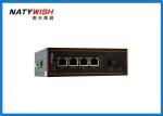 Aluminum Material Industrial Ethernet Switch , Lightweight 5 Port Ethernet
