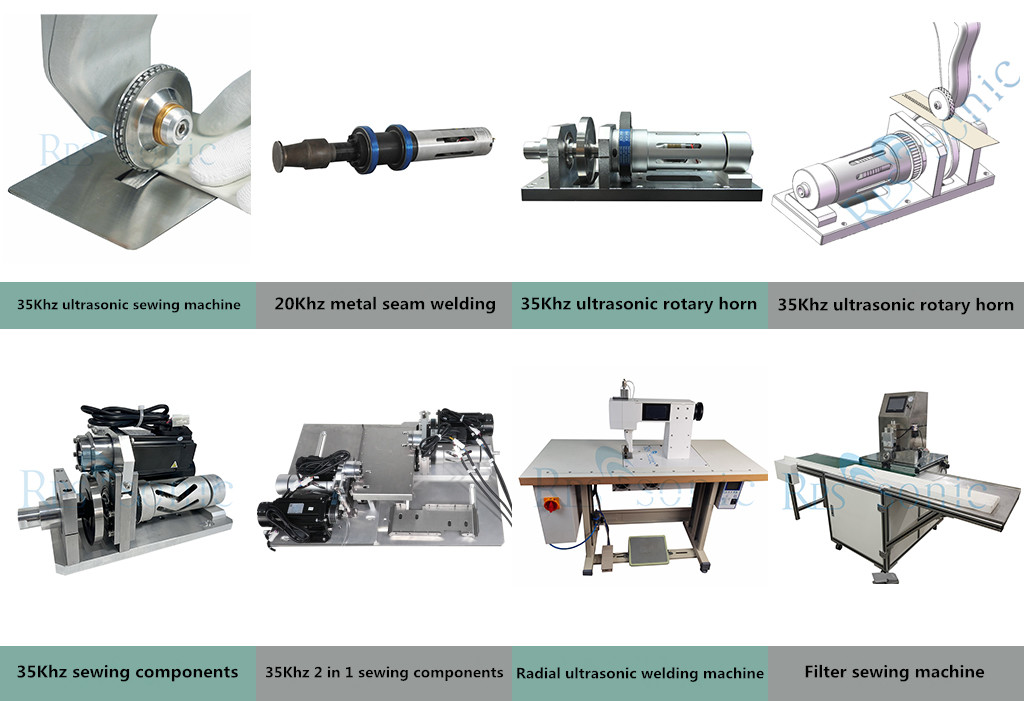 40khz 500w Hand Push Ultrasonic Fabric Cutting and Sealing Machine