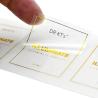 Buy cheap Pantone Color PVC Vinyl Sticker , Anti Counterfeit Foil Stamp Stickers from wholesalers