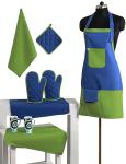 Women Cooking Kitchen Bib Apron, with Pockets, Cotton Canvas, Machine Washable