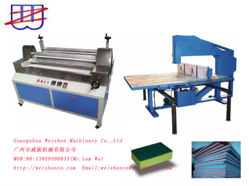 Vertical Cutting Laminating Machine for Kitchen Sponge and Scouring Pad Manufacturing