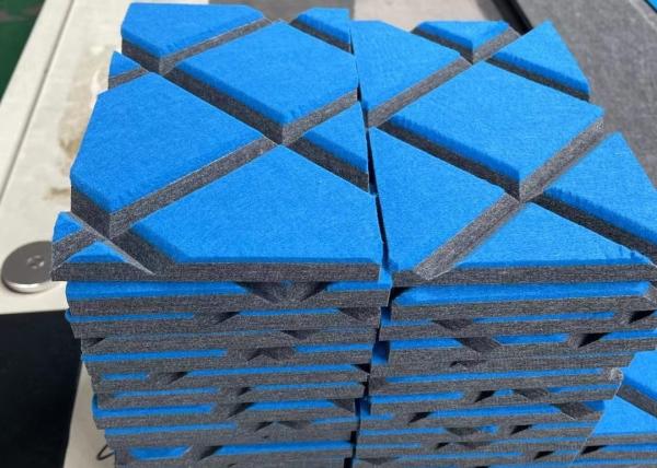 Buy cheap 100% Polyester Fiber Upholstery Fabric Wrapped 3D Acoustic Wall Panels GB8624B1 from wholesalers