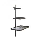 37 Inch Camping Swing Steel Barbecue Grills Campfire Hot Plate Combo