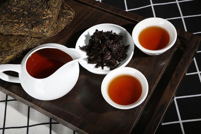 Anti Oxidation Hunan Anhua Black Tea For Weight Loss Hot Water Brewing