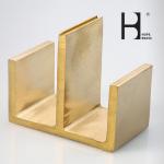 OEM Golden Brass T Profile , 65% Copper T Tile Edge Trim