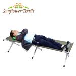 190x64x42cm Foldable Camping Bed 600D Oxford Cloth Green Military For Adults