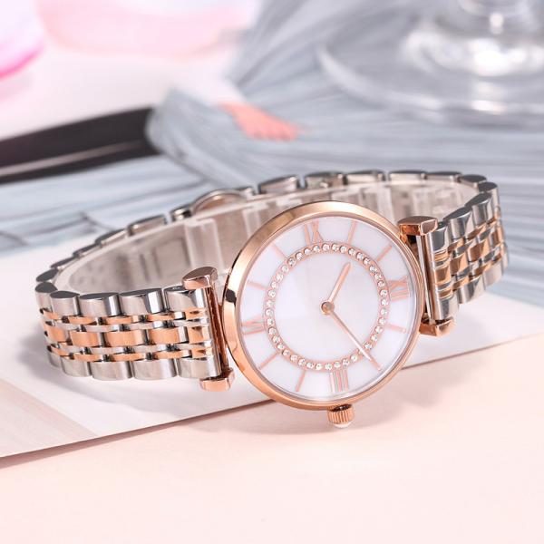 Buy cheap New 2019 Japan Quartz Analog Timepieces Stainless Steel Luxury Women Ladies Fashion Watch OEM Watch from wholesalers
