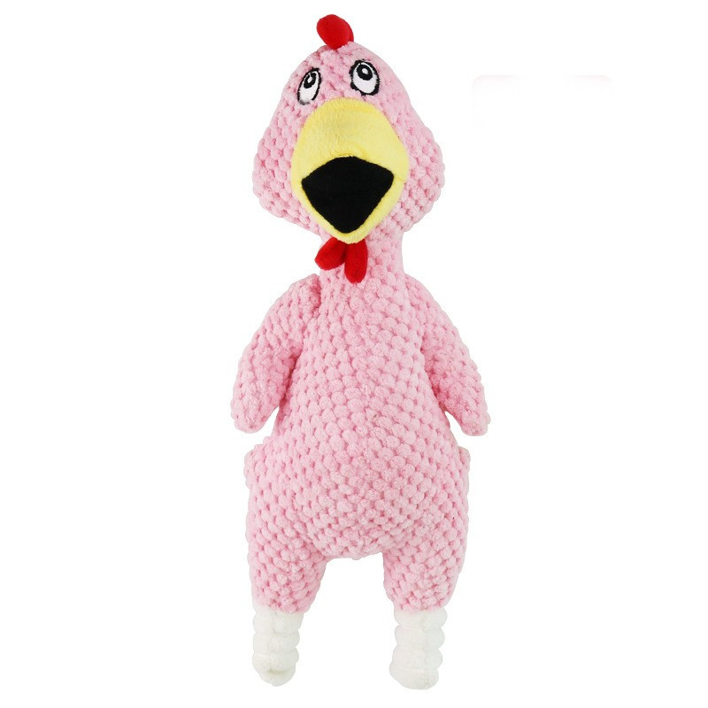Amazon'S Popular Pink Relieving Boredom Screaming Chicken Pet Plush Toy Dog Bite Toy Pet Toy