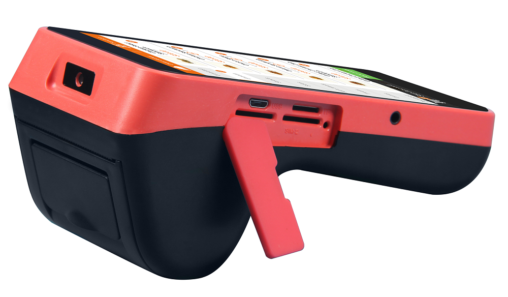 Touch Screen HDD-A5 3000mAh*2 7.4V Portable Cash Register Restaurant Pos Machine with SDK