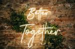 Hot beautiful romantic name custom led neon light sign for wedding decoration