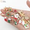 Buy cheap Gold Plated Enamel Christmas Charms For Jewelry Making Earrings Necklace Bracelet from wholesalers
