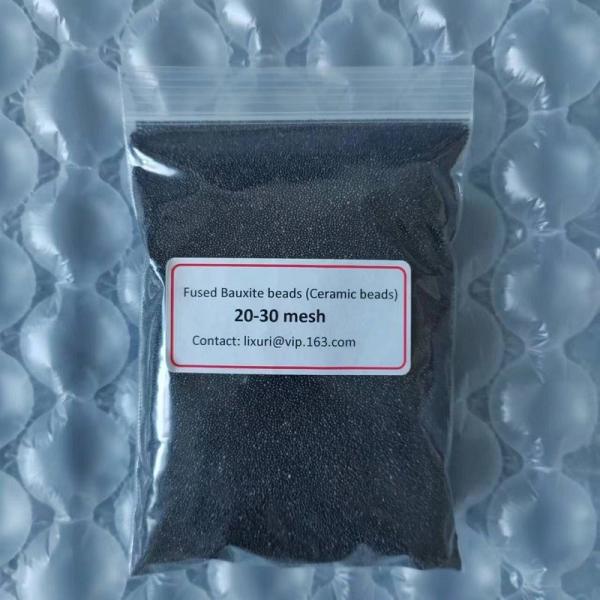 Buy cheap 20-30 mesh Lost wax casting sand fused bauxite beads sand ceramsite foundry sand beads fused ceramic sand from wholesalers