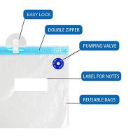 Buy cheap Reusable Vacuum Zipper Bags for Sous Vide Cooking Food Storage Bags with valve product