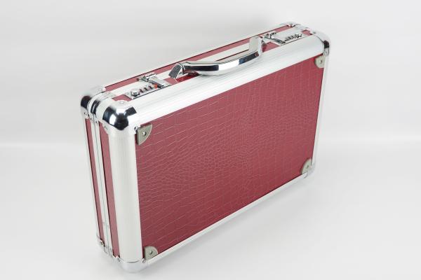 Buy cheap Red PU Watch Case With Pillows Portable Aluminum Watch Box from wholesalers