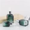 Buy cheap Gradual Green Glass Mini Dropper Bottles Square Non Toxic Buen 1oz from wholesalers