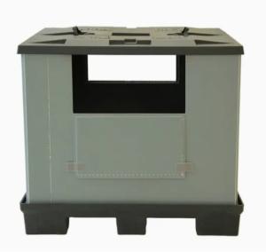 China Stackable Folding Pallet Container Logistics Collapsible HDPE Plastic Pallet Box on sale