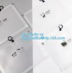 Fashion lock Packaging Bag with Slider Fashion PVC sealed stationery bag,