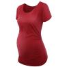 Buy cheap Scoop Neck Short Sleeve Maternity T Shirt / White Maternity Wear Tops Soft from wholesalers