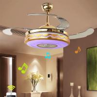 Buy cheap Invisible Blade Living Room Decorative Ceiling Fan , Modern Enclosed Ceiling Fan product