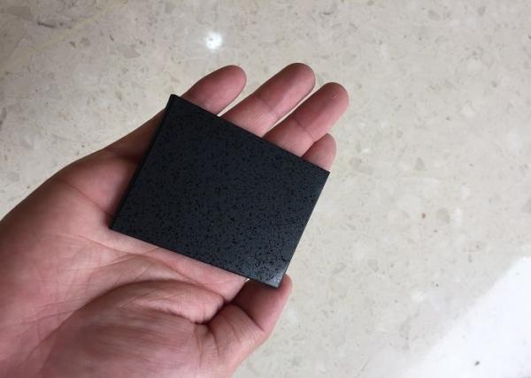 Buy cheap quan stone best selling pure black galaxy quartz stone for countertop from wholesalers