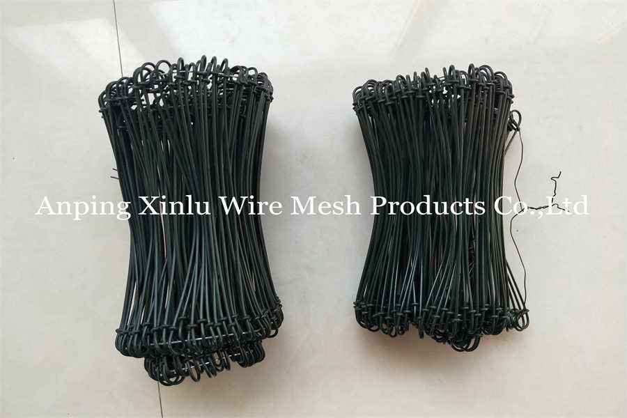 Black Annealed Bar Tie Wire Double Loop Binding Wire 1.0mm Diameter 200mm Length for Industrial Use 20% Elongation Rate