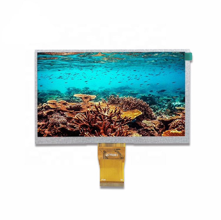 RGB 24bits 500Cd/M2 7 Inch Tft Touch Screen