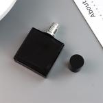 Screw Cap Black 30ml Empty Glass Perfume Bottle 90mm Height