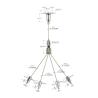 Buy cheap High Bay Light Fork Hanging Kit , Brass Nickel Plated Wire Suspension Kit YW-86023 from wholesalers