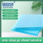 4mm 6mm 8mm 10mm Colored Clear Twin Wall Polycarbonate Sheet For Skylight