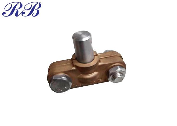 Natural Copper Alloy Casting Fasteners And Fittings Ground Connector Clip CT7