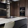Buy cheap Matte Grey Custom Kitchen Cabinet Melamine Board Kitchen Base Cabinet With Sink Design Kitchen Furniture from wholesalers
