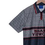 Manchester City 1995-1996 season second away retro jersey nostalgic design