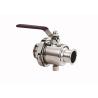 Buy cheap Non Resort Sanitary Ball Valve , Threaded / Clamped High Pressure Full Port Ball Valve from wholesalers