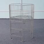 Fold Up Wire Retail Display Baskets Bin Muliti Lever For Promote Goods