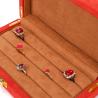 Buy cheap Custom Orange Microfiber Leather Jewelry Box for Stud Bracelet and Ring 19.5*11*5cm from wholesalers