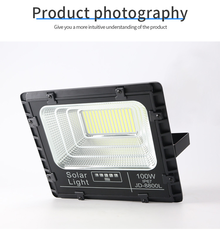 Waterproof Solar Flood Light Power LED Projector Outdoor 100W Wall