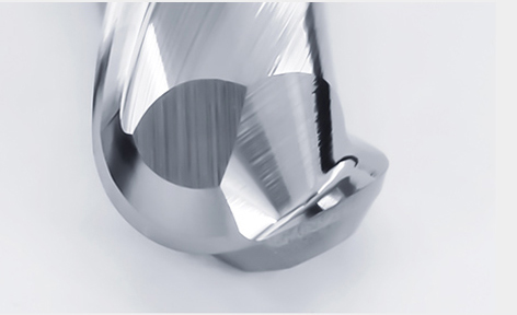 2 Flute Cutting HRC55 2mm-6mm Ball Nose End Mill / Tungsten Steel Spiral Milling