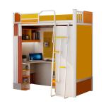 Hotel Furniture Metal Single Double Student Iron Dormitory Bed with Wardrobe and