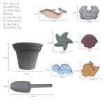 100 Silicone Educational Beach Sand Toys Eco Friendly
